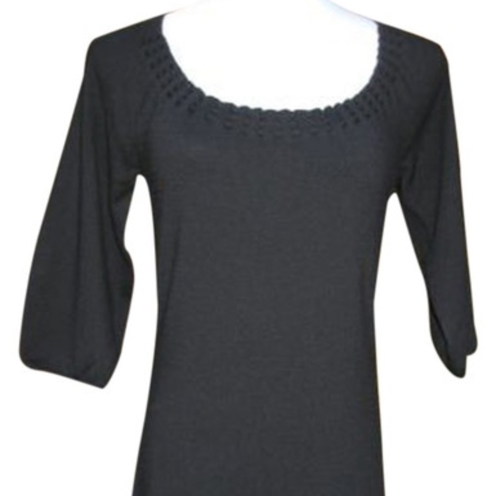 Ann Taylor Wool Blend 3/4 Sleeve Sweater Dress, Sm